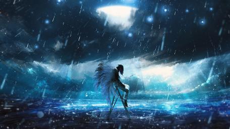 Celestial Dreams Under a Starlit Sky wallpaper