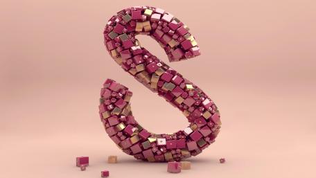 3d S letter wallpaper
