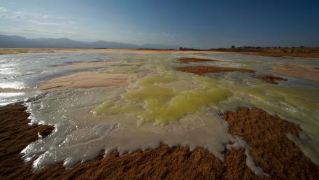 Danakil Desert thermal activity wallpaper
