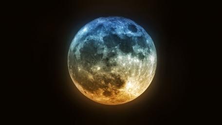 Supermoon Splendor Illuminating the Night Sky wallpaper