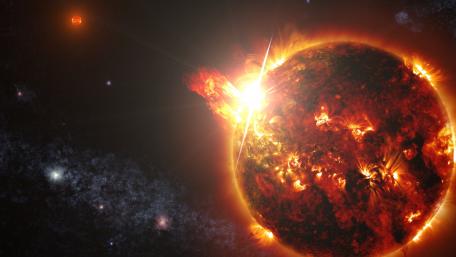 Solar flare wallpaper