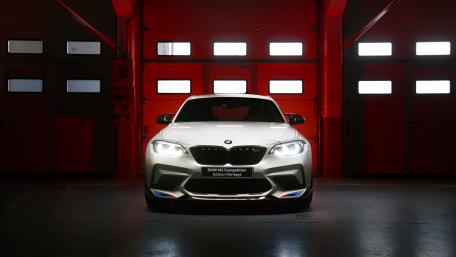 Sleek BMW M2 in Dramatic Lighting Showcase wallpaper