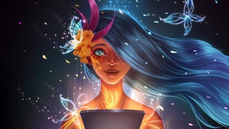 Magic girl wallpaper