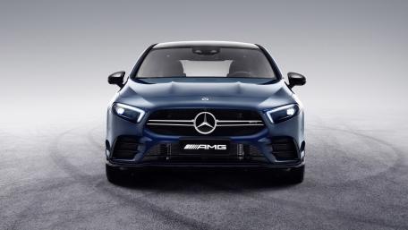 Sleek Blue Mercedes AMG Wallpaper in 4K Quality wallpaper