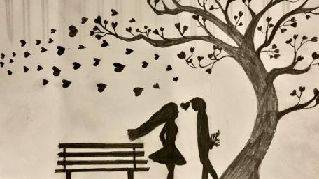 Tree of love wallpaper