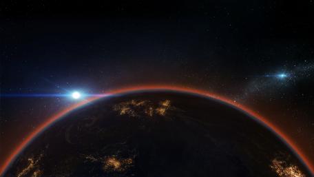 Majestic View of Earth in Space wallpaper