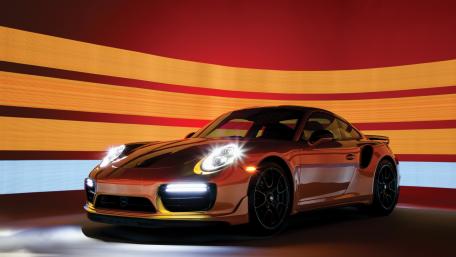 Dynamic Porsche Turbo Car Wallpaper for Dreamers wallpaper