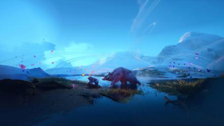 Enchanted Harmony in a Dreamscape wallpaper