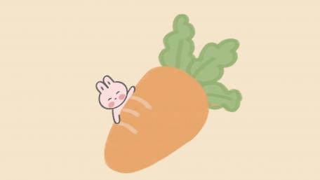 Bunny's Giant Carrot Surprise wallpaper