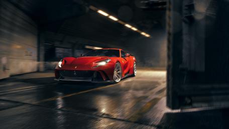 Ultimate Dream Car in Stunning Red Shine wallpaper