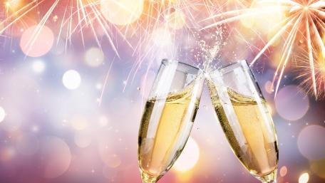 Cheers to New Beginnings and Joyful Moments wallpaper