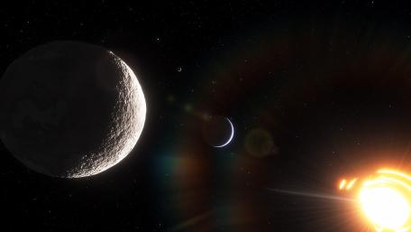 Canis Majoris and Planet & Moons wallpaper