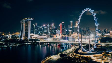 Ferris wheel at Singapore wallpaper