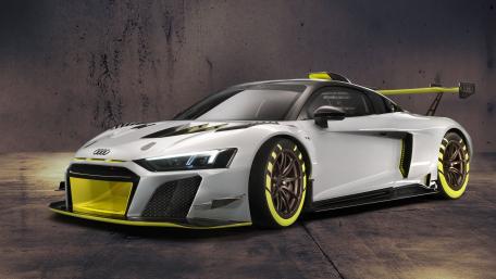 Audi R8 Racing Elegance in 5K Resolution wallpaper