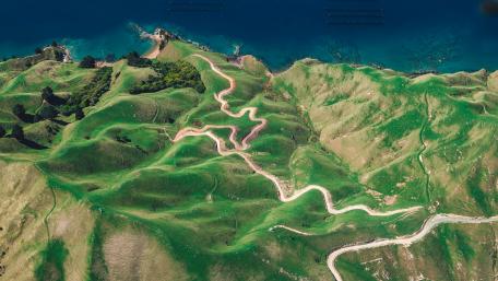 Coastline of New Zealand wallpaper