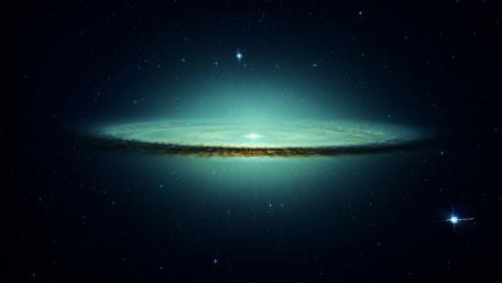 Green Sombrero Galaxy wallpaper