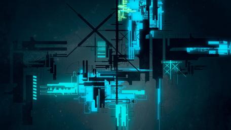 Neon Labyrinth of Digital Complexity wallpaper