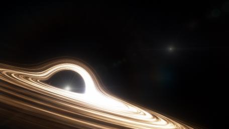 TON 618 & Orbiting Star wallpaper