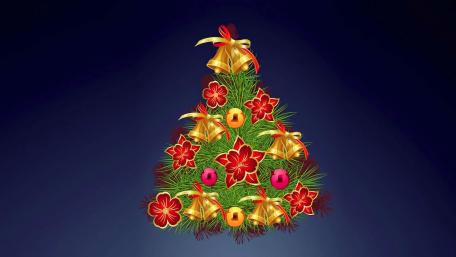 Festive Christmas Tree Design wallpaper