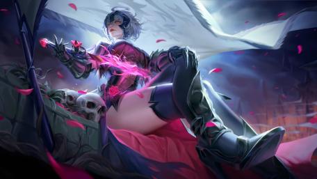 Warrior Woman in a Mystic Battlefield wallpaper