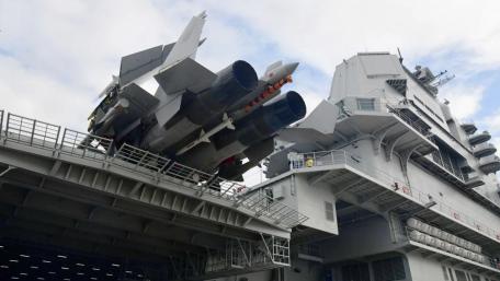 Powerful Chinese Aircraft Carrier in Action wallpaper