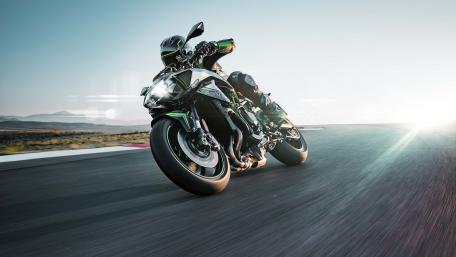 Dynamic Motorcycle on the Open Road wallpaper