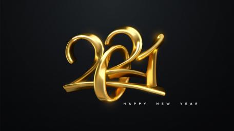 Golden Celebration for New Year 2021 wallpaper