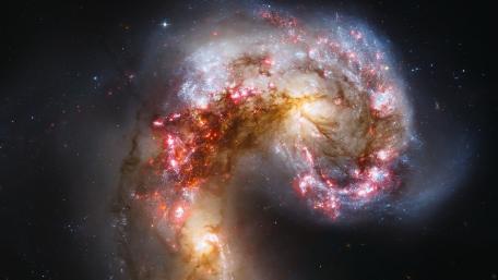 Galactic Dance of Colors and Light wallpaper