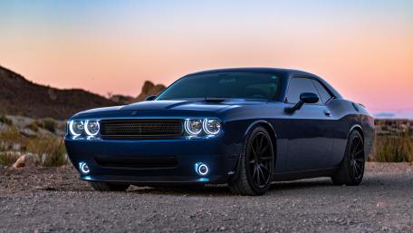 Dodge Challenger Power Stance at Dusk wallpaper