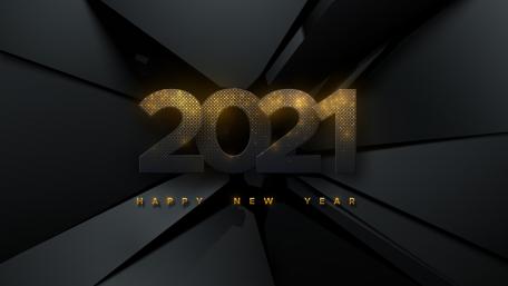 Golden 2021 New Year Celebration wallpaper