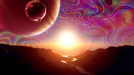 A Surreal Cosmic Dawn wallpaper