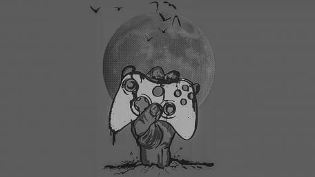 Xboc controller in a death hand wallpaper