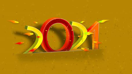 2021 Celebration in Vibrant Colors wallpaper