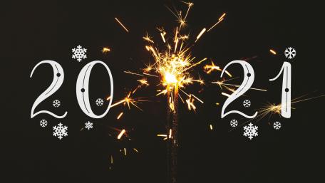 Sparkling Welcome to 2021 with Flair wallpaper