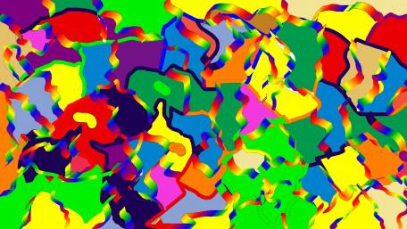 Colorful ribbons & streamers 2021 wallpaper