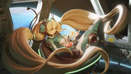 Anime cyborg girl wallpaper