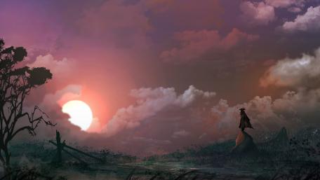 Wanderer’s Dusk Dream wallpaper