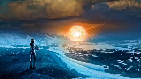 Dawn of a New Era in Futuristic Landscapes wallpaper