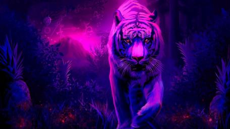 Neon Jungle Majesty wallpaper