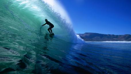 Epic Surfing Adventure in the Ocean World wallpaper