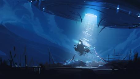 Alien abduction wallpaper