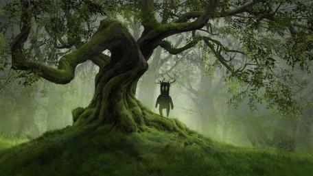 Whispers of the Enchanted Grove wallpaper
