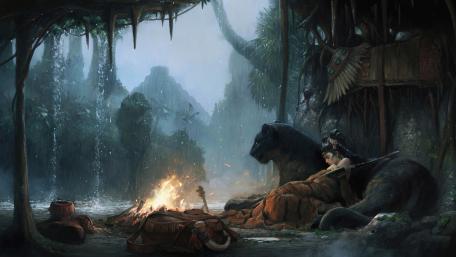 Enchanted Rainforest Retreat wallpaper
