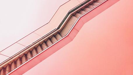 Peach Steps in Abstract Elegance wallpaper