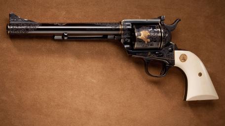 Revolver Elegance A Timeless Firearm Display wallpaper