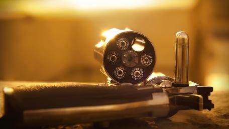 Gleaming Gun in Focus wallpaper