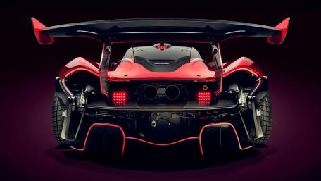McLaren P1 GTR back view wallpaper