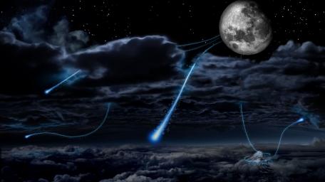 Ethereal Nightfall in a Futuristic Realm wallpaper