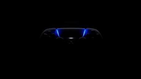 Neon Lit PlayStation 5 Controller Embrace wallpaper