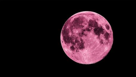 Pink full moon wallpaper
